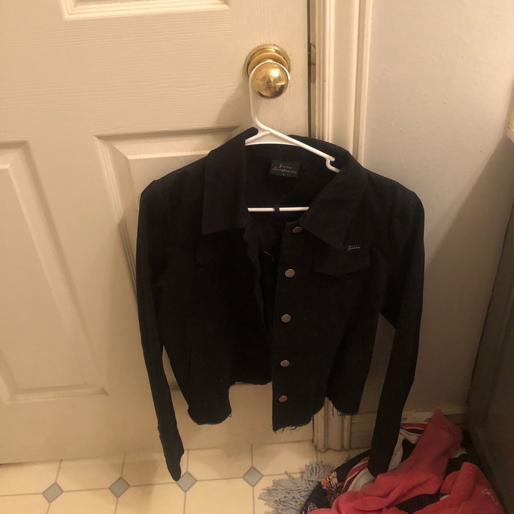 Jacks surfboards black denim jacket